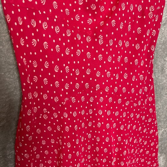 Vtg JG Hook Women Novelty Retro Rockabilly Pinup Flutter Chiffon Maxi Dress 4 - Picture 4 of 12